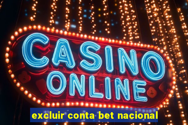 excluir conta bet nacional