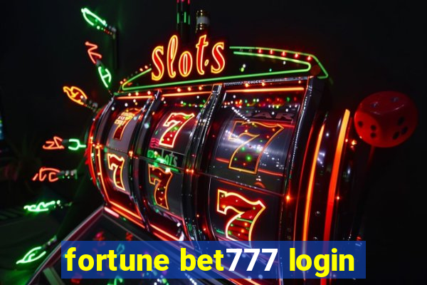 fortune bet777 login