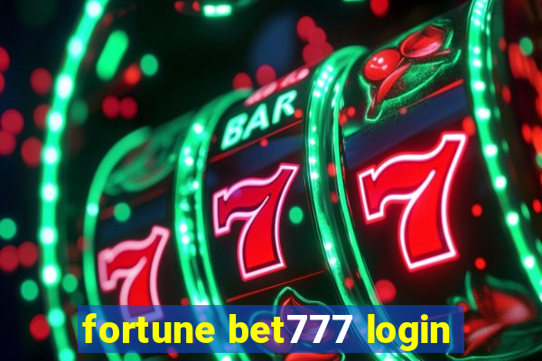 fortune bet777 login