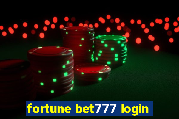 fortune bet777 login