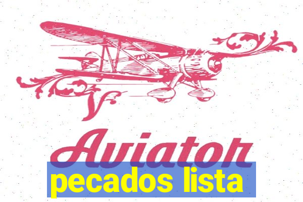 pecados lista