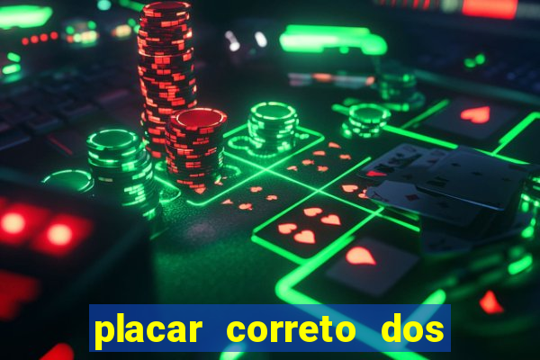 placar correto dos jogos de hoje