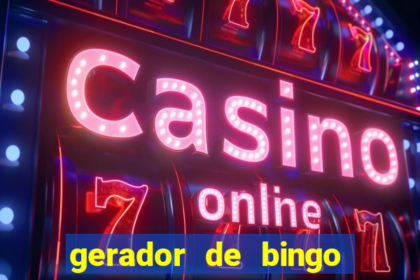 gerador de bingo de palavras