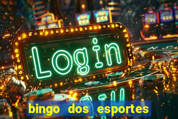 bingo dos esportes para imprimir