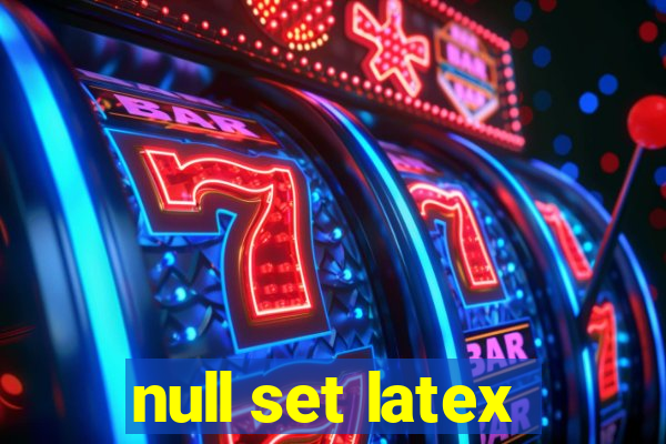 null set latex