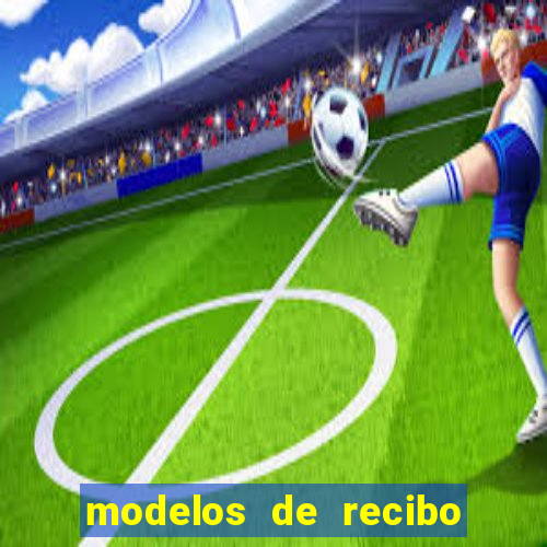 modelos de recibo de pagamento word