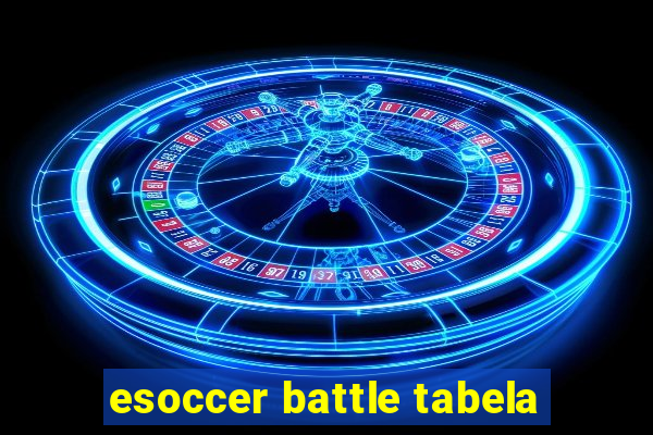 esoccer battle tabela