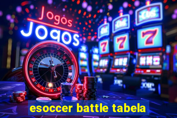 esoccer battle tabela