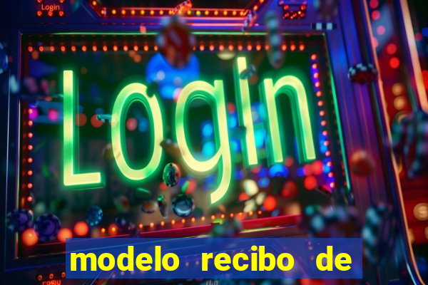 modelo recibo de pagamento word