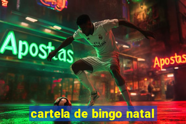 cartela de bingo natal