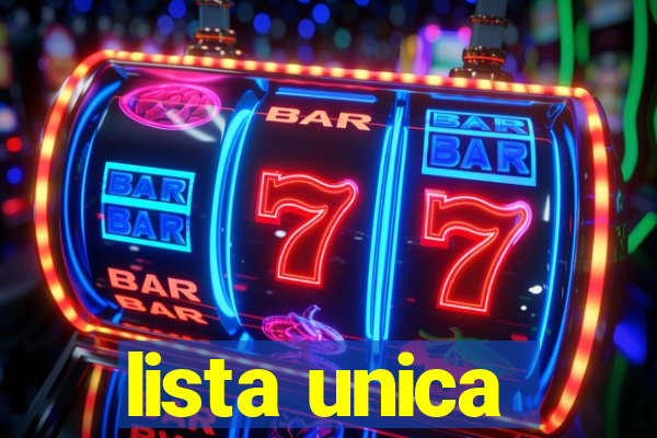 lista unica