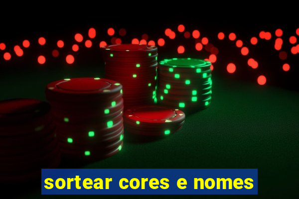 sortear cores e nomes