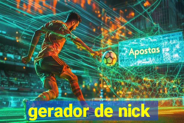 gerador de nick