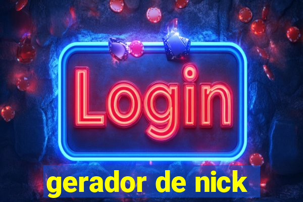 gerador de nick