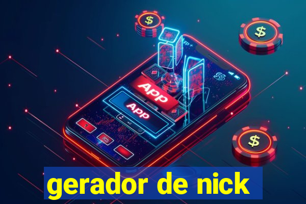 gerador de nick