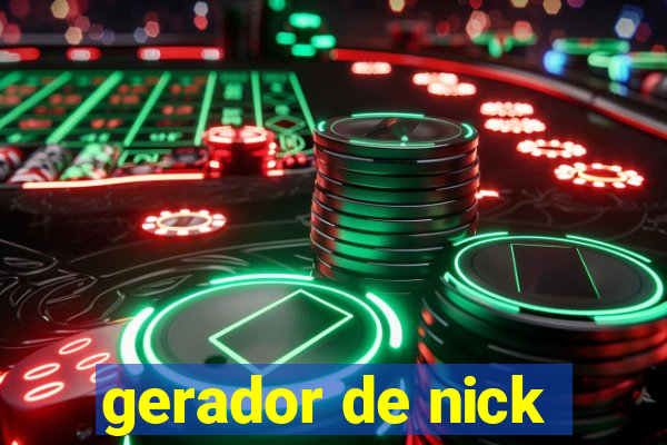 gerador de nick