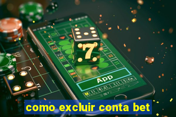 como excluir conta bet