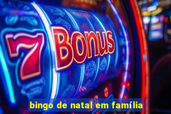 bingo de natal em família