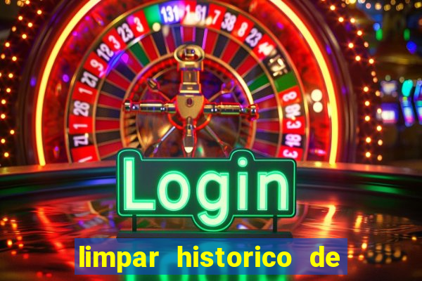 limpar historico de apostas bet365