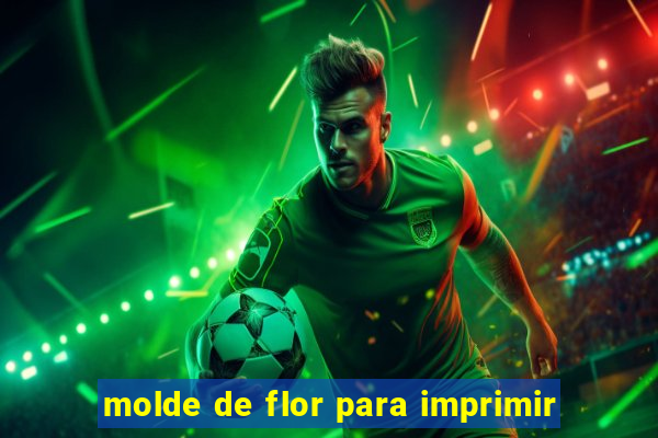 molde de flor para imprimir