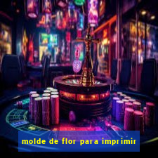 molde de flor para imprimir