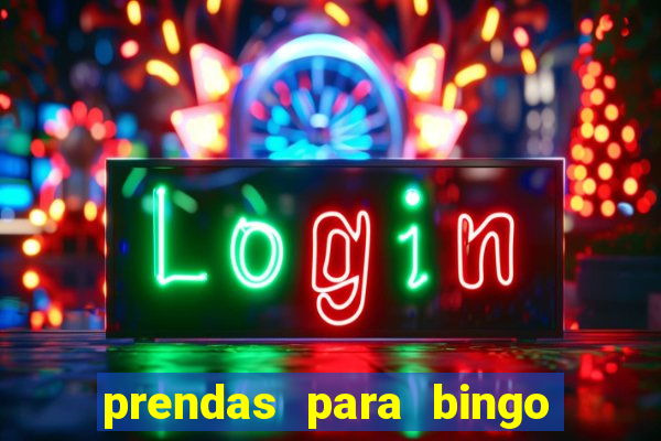 prendas para bingo de natal