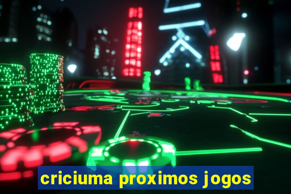 criciuma proximos jogos