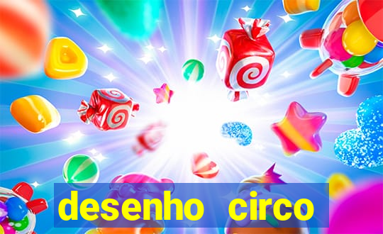 desenho circo digital para colorir