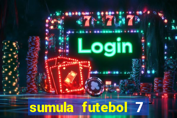 sumula futebol 7 society excel