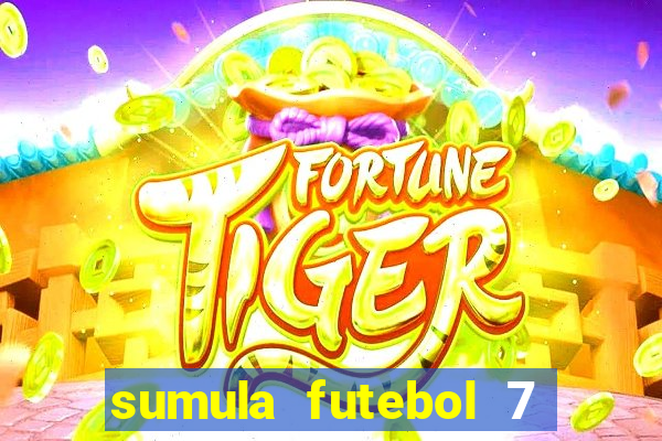 sumula futebol 7 society excel