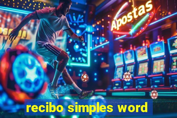 recibo simples word