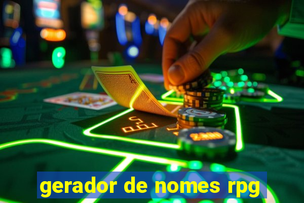 gerador de nomes rpg