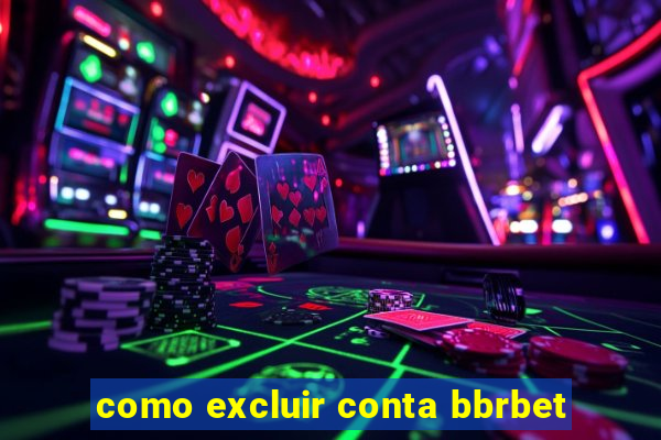 como excluir conta bbrbet