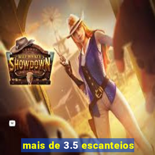 mais de 3.5 escanteios