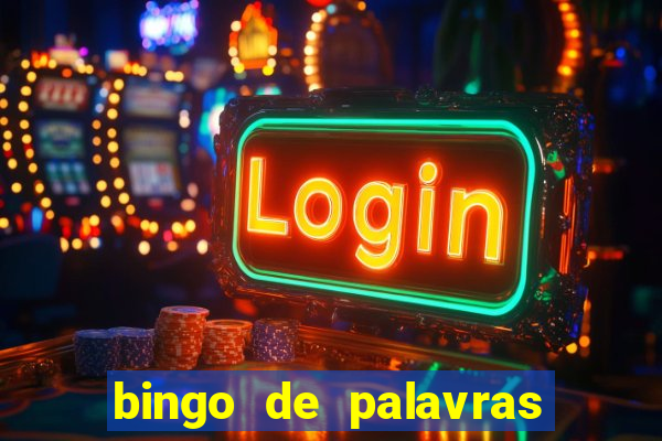 bingo de palavras de natal