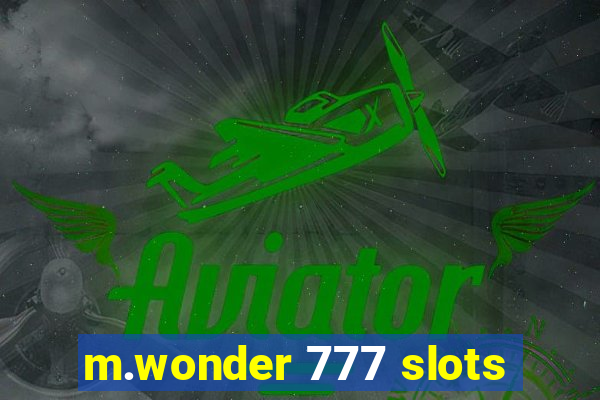 m.wonder 777 slots