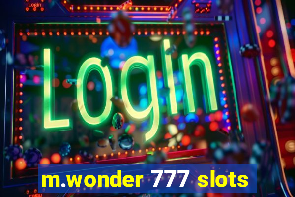 m.wonder 777 slots