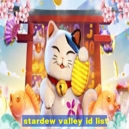 stardew valley id list