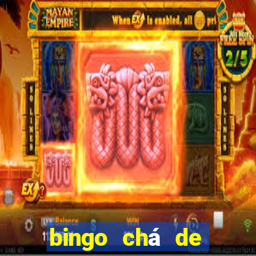 bingo chá de bebê excel