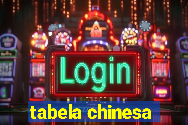 tabela chinesa