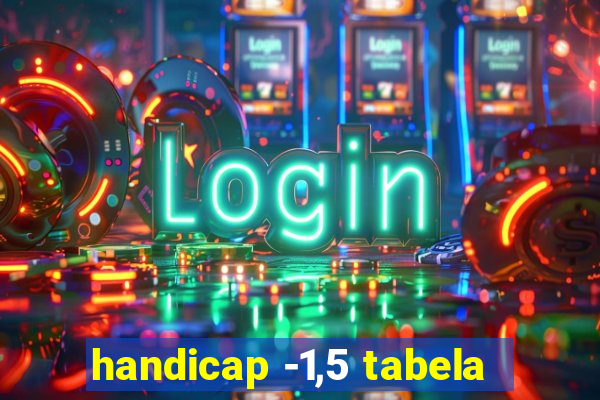 handicap -1,5 tabela