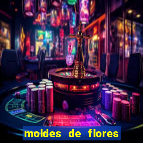 moldes de flores gigantes para imprimir