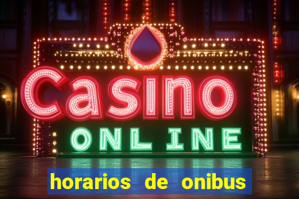 horarios de onibus cassino cidade nova