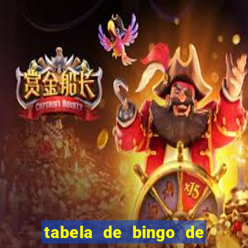 tabela de bingo de 1 a 100