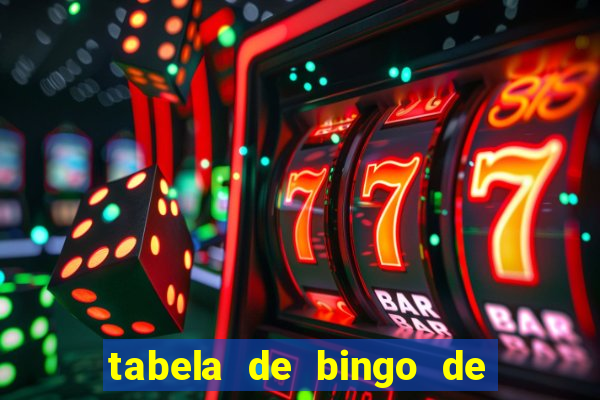 tabela de bingo de 1 a 100