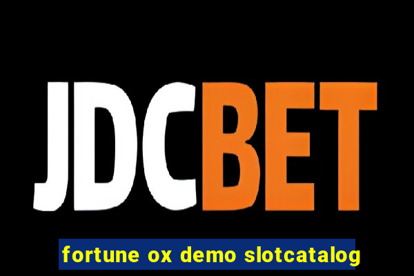 fortune ox demo slotcatalog