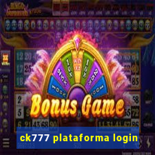 ck777 plataforma login