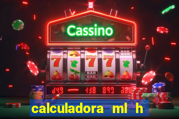 calculadora ml h para mcg kg min