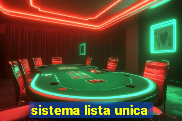 sistema lista unica