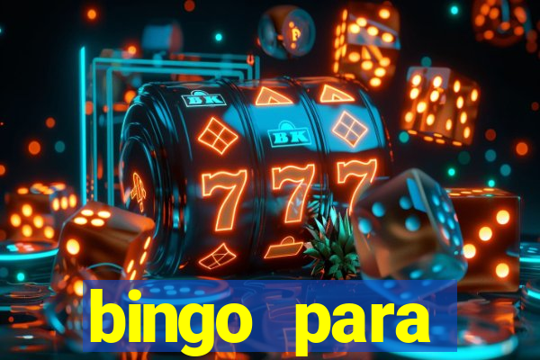 bingo para despedida de solteira para imprimir